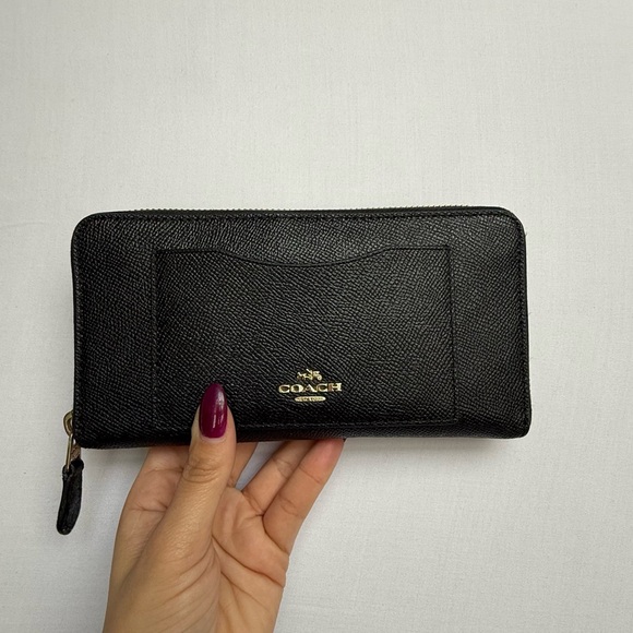 Coach Handbags - Coach Black Leather Wallet